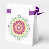 Etnisch Bloemen Mandala. Bedankdoosjes (Achterkant)