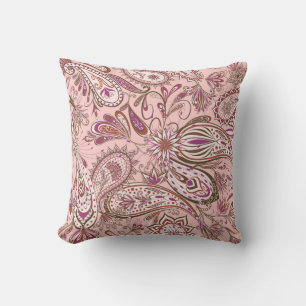 Etnisch Bloemen: Oriental Paisley Design. Kussen