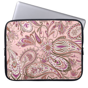 Etnisch Bloemen: Oriental Paisley Design. Laptop Sleeve