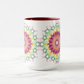 Etnisch bloemenmandala. mok (Midden)