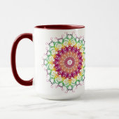Etnisch bloemenmandala. mok (Links)