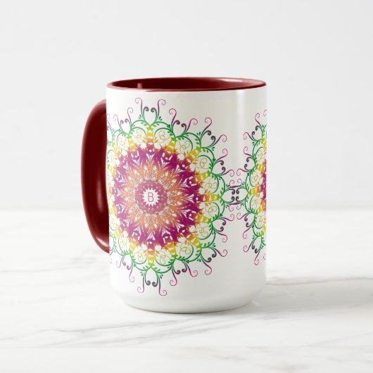 Etnisch bloemenmandala. mok (Voorkant links)