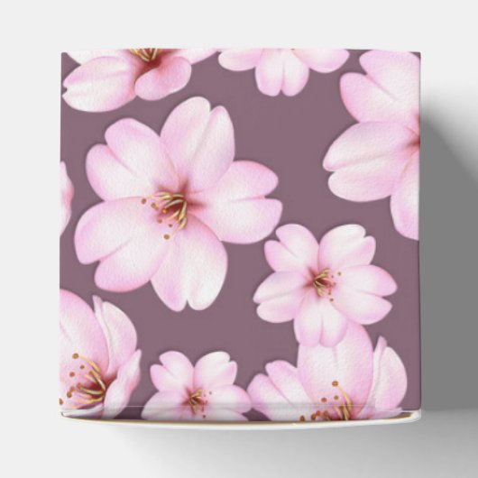 Etnisch bloemenretro bedankdoosjes (Bovenkant)