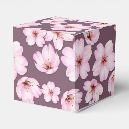 Etnisch bloemenretro bedankdoosjes (Achterkant)