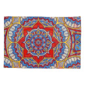 Etnisch bloemig, naadloos bohemien patroon. kussensloop (Achterkant)