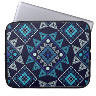 Etnisch Boho borduurwerk naadloos patroon Laptop Sleeve