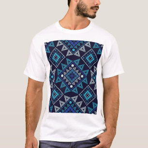 Etnisch Boho borduurwerk naadloos patroon T-shirt