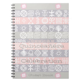 Etnisch Boho-chic Quinceañera Guest Book Notitieboek