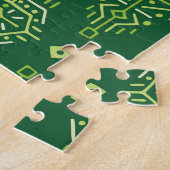 Etnisch Boho: Creatief Tribal Naadloos. Legpuzzel (Zijkant)