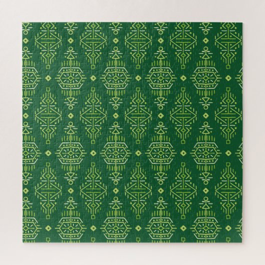 Etnisch Boho: Creatief Tribal Naadloos. Legpuzzel (Verticaal)