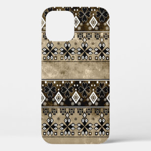 Etnisch boho grunge patroon. Tribale oude kunstdru Case-Mate iPhone Case