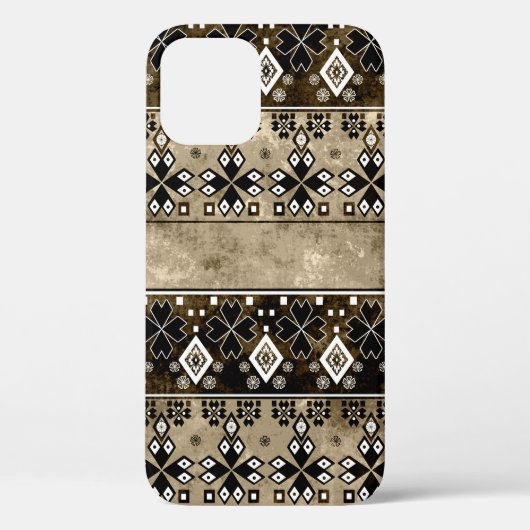 Etnisch boho grunge patroon. Tribale oude kunstdru Case-Mate iPhone Case (Achterkant)