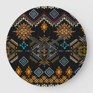 Etnisch Boho Ornament naadloos patroon Grote Klok