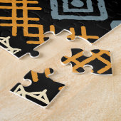 Etnisch Boho Ornament naadloos patroon Legpuzzel (Zijkant)