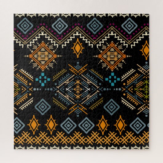 Etnisch Boho Ornament naadloos patroon Legpuzzel (Verticaal)