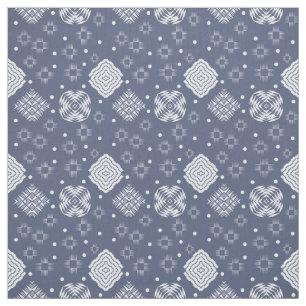 Etnisch boho stijgt blauw jeans patroon. stof