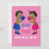 Etnisch Boksen Baby's Geslacht Onthullen Partij Kaart (Voorkant)