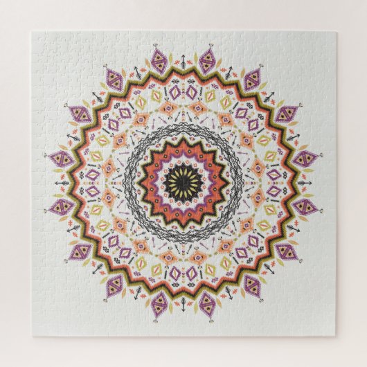 Etnisch Decoratief:  inheems Ornament Legpuzzel (Verticaal)