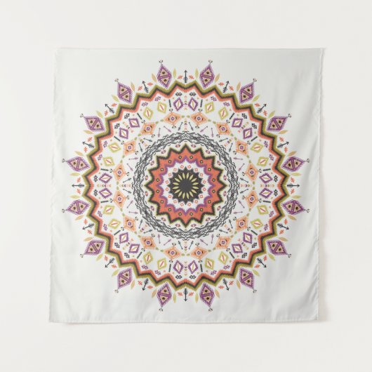 Etnisch Decoratief: inheems Ornament Wandkleed (Voorkant)