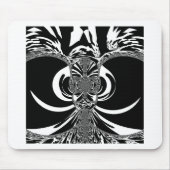 Etnisch design Stadsgebonk uniek, klassiek zwart-w Muismat (Voorkant)