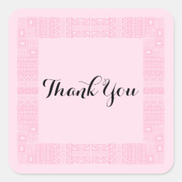 Etnisch design Weddenschap Hartelijk dank Stickers