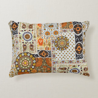 Etnisch digitaal Abstract: naadloos patroon Accent Kussen