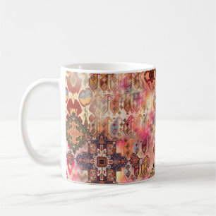 Etnisch Digitaal Abstract Naadloos Patroon Koffiemok