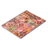 Etnisch Digitaal Abstract Naadloos Patroon Notitieboek (Linkerzijde)