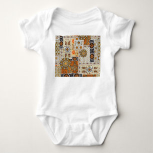 Etnisch digitaal Abstract: naadloos patroon Romper