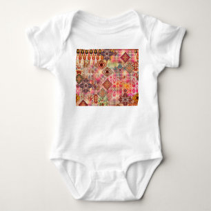 Etnisch Digitaal Abstract Naadloos Patroon Romper