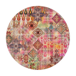 Etnisch Digitaal Abstract Naadloos Patroon Snijplank