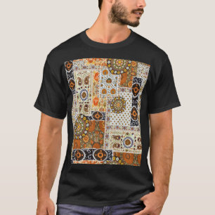 Etnisch digitaal Abstract: naadloos patroon T-shirt