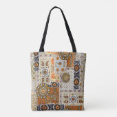 Etnisch digitaal Abstract: naadloos patroon Tote Bag (Achterkant)