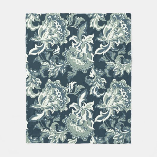 etnisch floreel naadloos patroon. folkloristisch fleece deken (Voorkant)