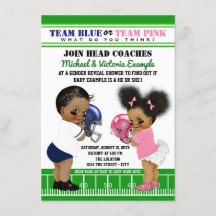 Etnisch Football Geslacht onthult Baby shower