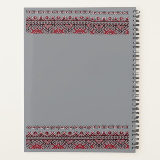 etnisch geborduurde planner (Achterkant)