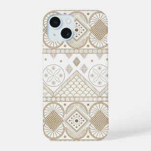 Etnisch Geometrisch Bloem Motief Stammen Naadloos  iPhone 15 Case