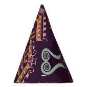 Etnisch Geometrisch Kleurrijk Naadloos Ontwerp Feesthoedjes (Rechts)