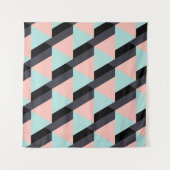 Etnisch Geometrisch Naadloos Ornament Wandkleed (Voorkant (horizontaal))