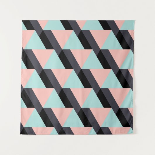 Etnisch Geometrisch Naadloos Ornament Wandkleed (Voorkant)