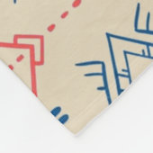 Etnisch geometrisch patroon fleece deken (Hoek)