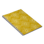 Etnisch geometrisch patroon: goudgeel, wit notitieboek (Rechterzijde)