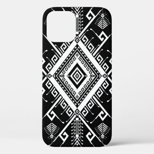 Etnisch geometrische Indiase grens, abstract. Case-Mate iPhone Case (Achterkant)