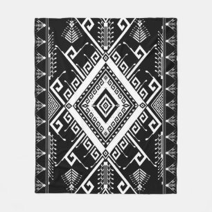 Etnisch geometrische Indiase grens, abstract. Fleece Deken