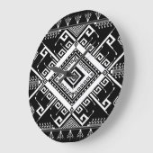 Etnisch geometrische Indiase grens, abstract. Grote Klok (Hoek)