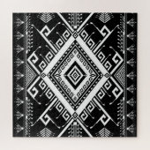 Etnisch geometrische Indiase grens, abstract. Legpuzzel (Horizontaal)