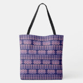 Etnisch Geometrische Stripes Afrikaans Patroon Tote Bag (Achterkant)