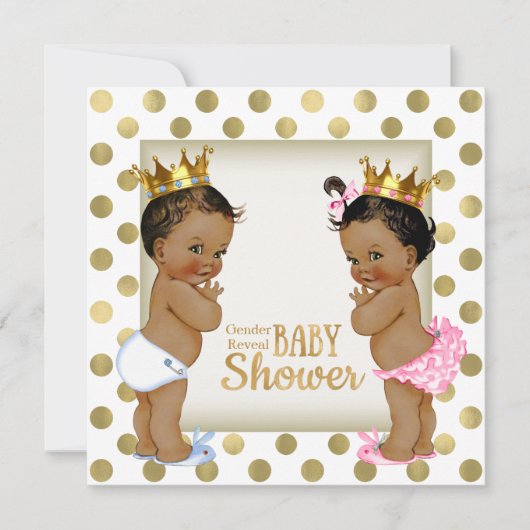 Etnisch geslacht onthult Baby shower Kaart (Voorkant)