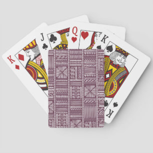 Etnisch handgetekend patroon: stijl pokerkaarten