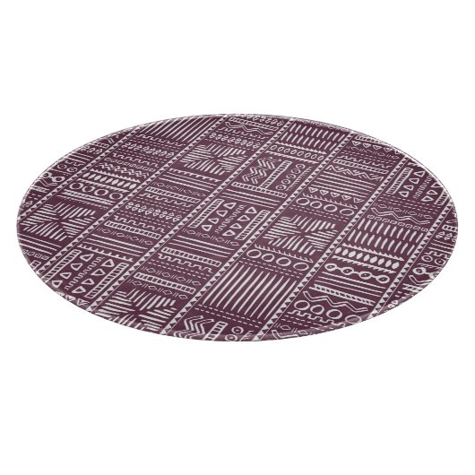 Etnisch handgetekend patroon:  stijl snijplank (Hoek)